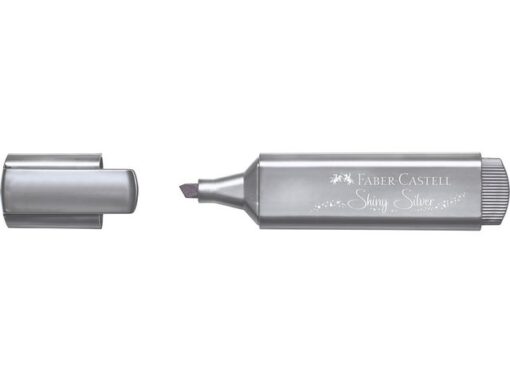 Faber Castell Tekstmarker Faber-Castel Metallic zilver