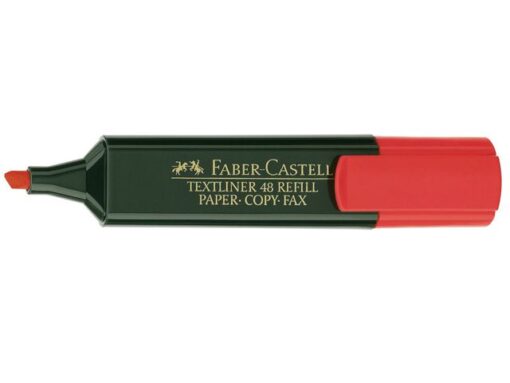 Faber Castell tekstmarker Faber-Castell neon 48 rood