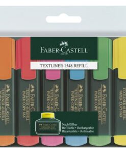 Tekstmarker Faber Castell 48 promoset 6 fluorkleuren +2 gratis