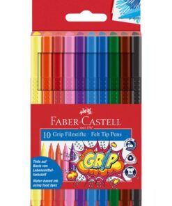 Faber Castell Viltstiften Faber-Castell GRIP Colour etui 10 stuks