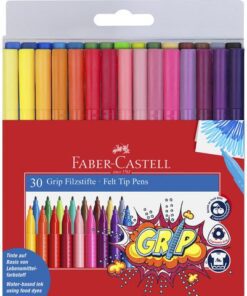 Faber Castell viltstift Grip etui a 30 stuks ass. kleuren