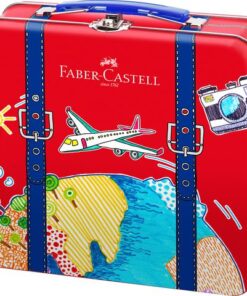 Faber Castell Viltstiften Faber-Castell Connector in reiskoffer, inhoud 46 stuks