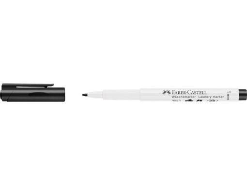 Faber Castell Wasmarkeerstift Faber-Castell zwart ronde punt