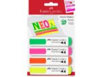 Faber Castell Textielmarker Faber-Castell Neon set 4 stuks op blister