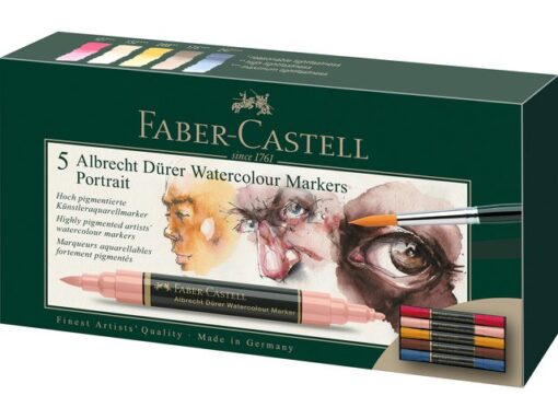 Faber Castell Aquarel marker Faber-Castell Albrecht Dürer, doos á 5 stuks Portrait
