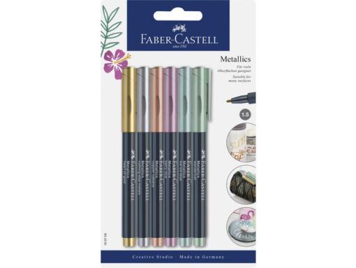 Faber Castell Marker Faber-Castell metallic kleur assorti lijnbreedte     1,5mm