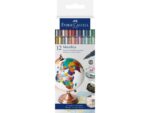 Faber Castell Marker Faber-Castell Metallic kleur assorti 12 stuks in etui
