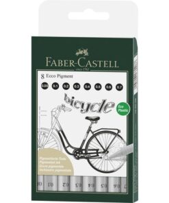Faber Castell Tekenpen 8 st. diverse lijnbreedtes