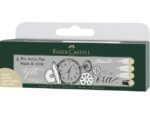 Faber Castell Tekenstift Faber-Castell set Pitt Artist Pen zwart en wit
