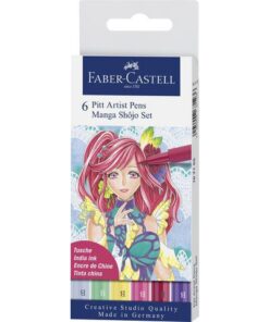 Faber Castell Tekenstift Faber-Castell Pitt Artist Pen Manga 6-delig etui Shôjo