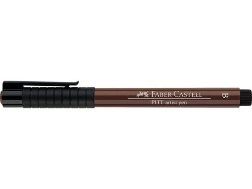 Faber Castell Tekenstift Faber-Castell Pitt Artist Pen Brush 169 caput    mortuum