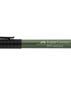 Faber Castell Tekenstift Faber-Castell Pitt Artist Pen Brush 174 chroom   groen opaak