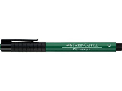 Faber Castell Tekenstift Faber-Castell Pitt Artist Pen Brush 264          phthalogroen donker