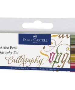 Faber Castell Tekenstift Faber-Castell Pitt Artist Pen kalligrafieset van 4st