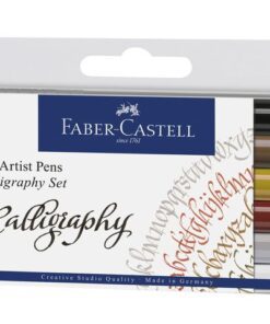 Faber Castell Tekenstift Faber-Castell Pitt Artist Pen kalligrafieset 6x