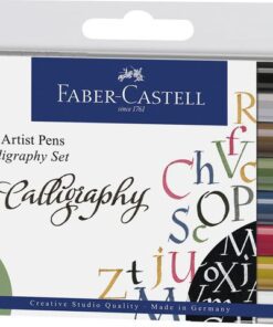 Faber Castell Tekenstift Faber-Castell Pitt Artist Pen kalligrafieset 8x