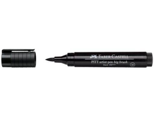 Faber Castell Tekenstift Faber-Castell Pitt Artist Pen Big Brush 199 zwart
