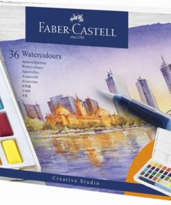 Faber Castell Waterverf Faber-Castell in box met 36 kleuren
