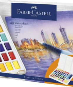 Faber Castell Waterverf Faber-Castell in box met 48 kleuren