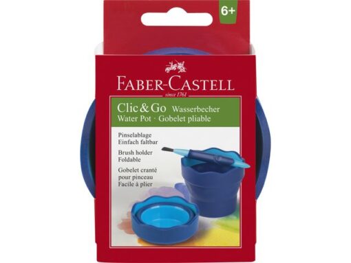 Faber Castell Watercup Faber-Castell Clic&Go blauw