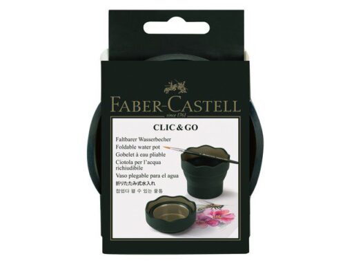 Faber Castell watercup Faber-Castell Clic & Go donkergroen
