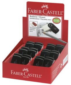 Faber Castell gum Faber-Castell SLEEVE MINI zwart