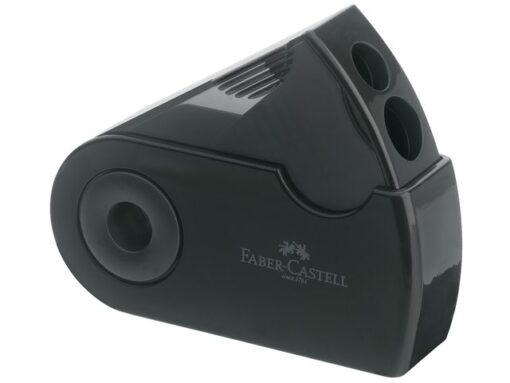 Faber Castell puntenslijper Faber-Castell "Sleeve" zwart 2-gaats
