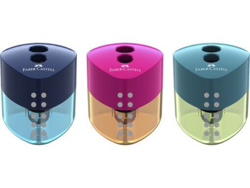Faber Castell Puntenslijper Faber-Castell Grip Auto 2 kleuren display 12  stuks