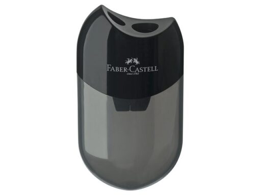Faber Castell Puntenslijper Faber-Castell met afvalkoker zwart