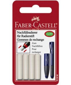 Faber Castell navulgum Faber-Castell voor Polymatic, 4 stuks op blister