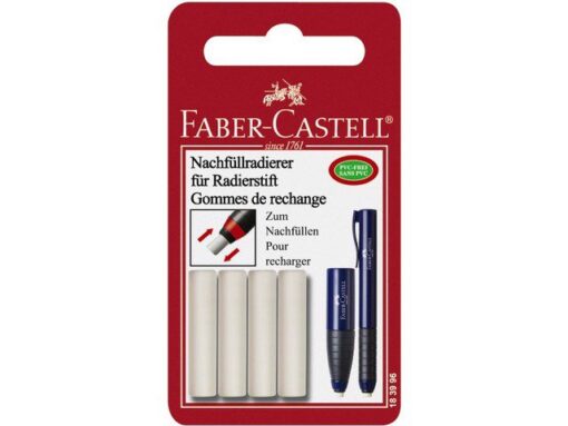 Faber Castell navulgum Faber-Castell voor Polymatic, 4 stuks op blister