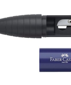Faber Castell gum/potloodslijper Faber-Castell Combi rood/blauw display a 12 stuks