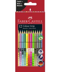 Faber Castell kleurset Faber-Castell GRIP pastel, neon en metallic 12 stuks