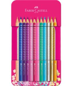 Faber Castell Kleurpotloden Faber-Castell Sparkle in roze blik á 12 stuks