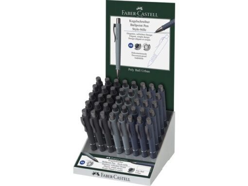 Faber Castell Balpen Faber-Castell Polyball XB Urban in display á 40 stuks