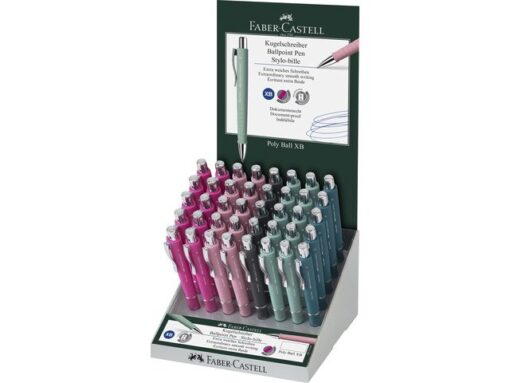 Faber Castell Balpen Faber-Castell Polyball XB in display á 40 stuks