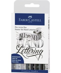 Faber Castell Tekenstift Faber-Castell Pitt Artist Pen handlettering      8-delig basisetui