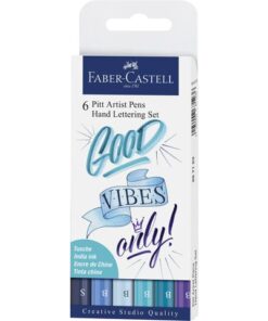 Faber Castell Tekenstift Faber-Castell Pitt Artist Pen Letteringset 6x