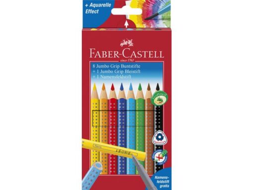 Faber Castell kleurpotlood Faber-Castell Jumbo GRIP promotieset 8 + 1 + 1