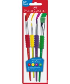 Faber Castell Penselenset Faber-Castell plastic 4 stuks