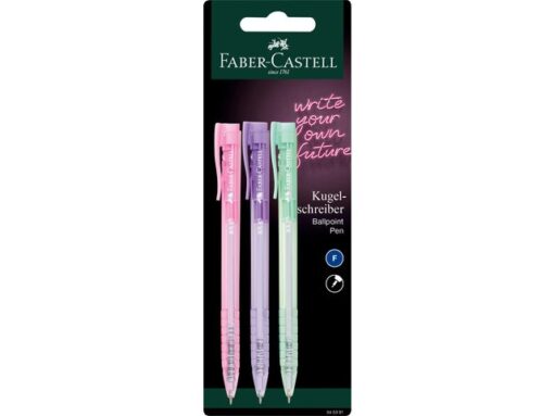 Faber Castell Balpen Faber-Castell 3 stuks op blister