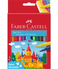 Faber Castell Viltstift Faber-Castell 24 stuks karton etui assorti
