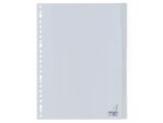 Kangaro KTC Tabblad Kangaro A4 venster PP 120 micron 23-gaats grijs     5-delig