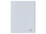 Kangaro KTC Tabblad Kangaro A4 venster PP 120 micron grijs 4-gaats      10-delig