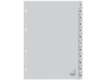Kangaro KTC Tabblad Kangaro A4 cijfers PP 120 micron grijs 23-gaats     12-delig