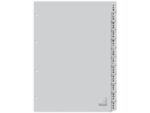 Kangaro KTC Tabblad Kangaro A4 letters PP 120 micron grijs 4-gaats      12-delig maand