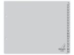 Kangaro KTC Tabblad Kangaro ordneralfabet A-Z PP 120 micron 2-gaats 20-delig