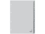 Kangaro KTC Tabblad Kangaro A4 cijfers PP 120 micron grijs 23-gaats     31-delig