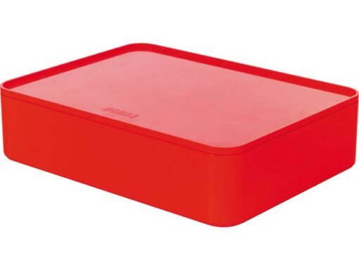 Smart-organiser Han Allison box met binnenschaal en deksel  kersen rood, stapelbaar