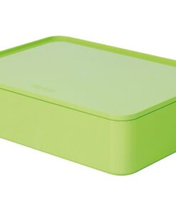 Smart-organiser Han Allison box met binnenschaal en deksel  limoen groen, stapelbaar